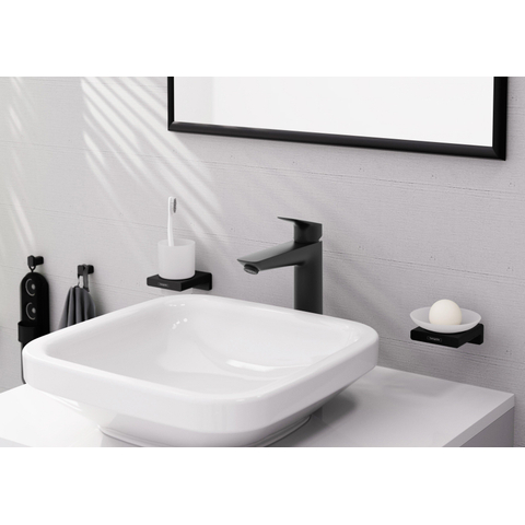 Hansgrohe AddStoris Q handdoekhaak enkel - mat zwart SW651064
