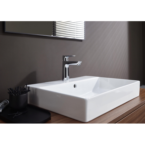 Hansgrohe Talis e 1 greeps wastafelkraan - 110 PopUp - trekwaste - hoogglans chroom SW28983