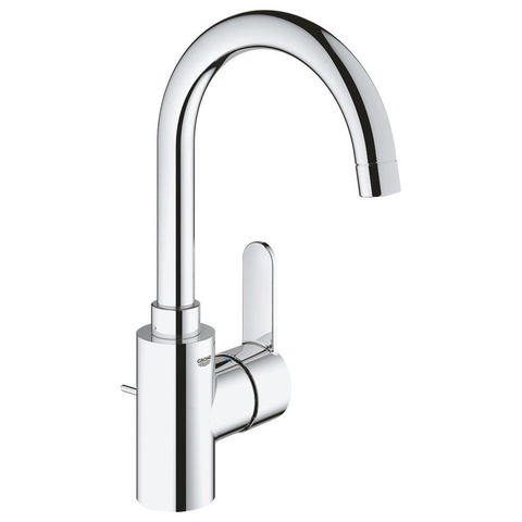 Grohe Eurostyle Cosmopolitan Wastafelkraan - L-Size - met afvoerplug - hoge draaibare uitloop - chroom SW225264