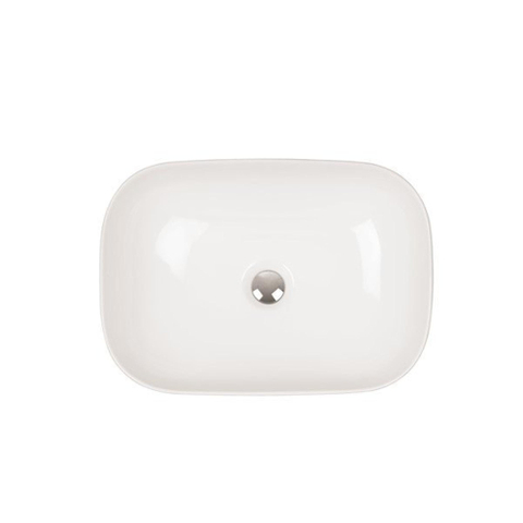 Crosswater Real Vasque - à poser - rectangulaire - 49x40x14,5cm - sans trop-plein - porcelaine blanche SW487175