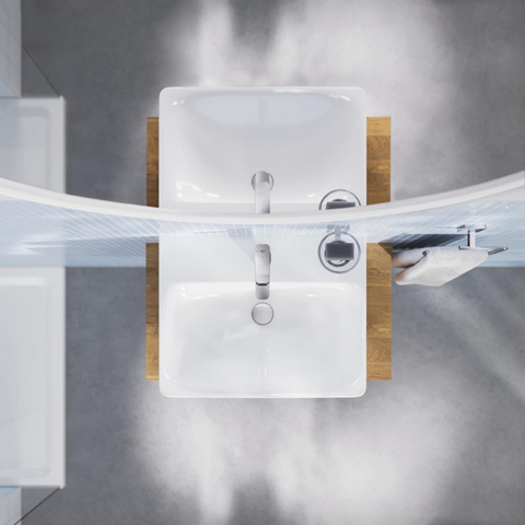 Grohe Dice Mitigeur de lavabo - taille M - montage apparent - démarrage à froid - vidage clic-clac - chrome SW1440567