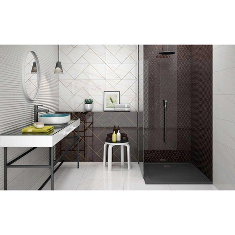 ÉCHANTILLON Ceralto Elvano Polished Carrelage sol et mur 60x60cm 9.5mm rectifié grès cérame Blanco SW976488