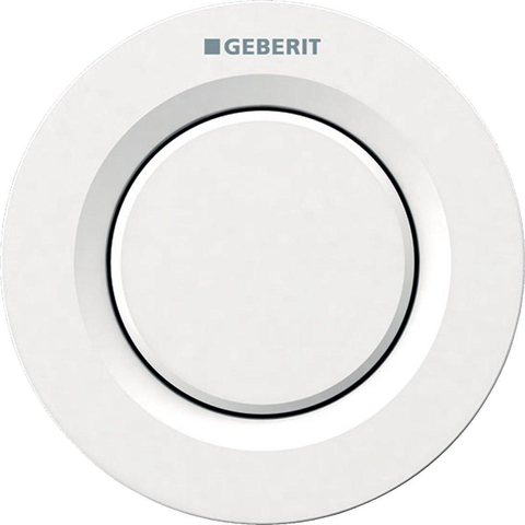 Geberit Type01 bedieningplaat met frontbediening voor toilet 9.5x9.5cm wit GA13828