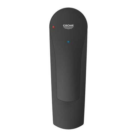 GROHE Eurosmart wastafelkraan - s-size - met klikwaste - mat zwart SW1477619