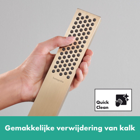 Hansgrohe Pulsify e Staaf - handdouche 100 - 1jet - ecosmart - geborsteld brons SW918071