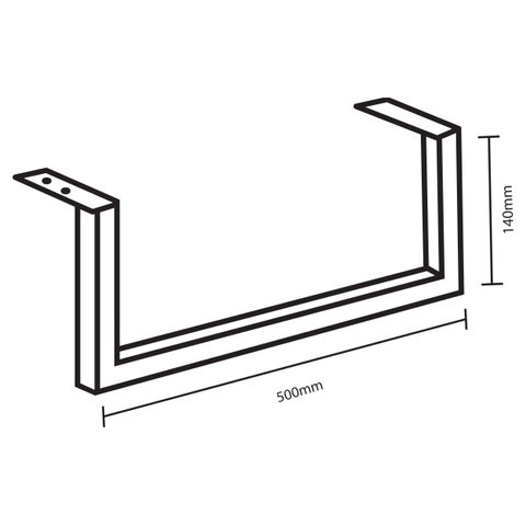 Differnz porte-serviettes 50 x 14 cm chromé SW705382