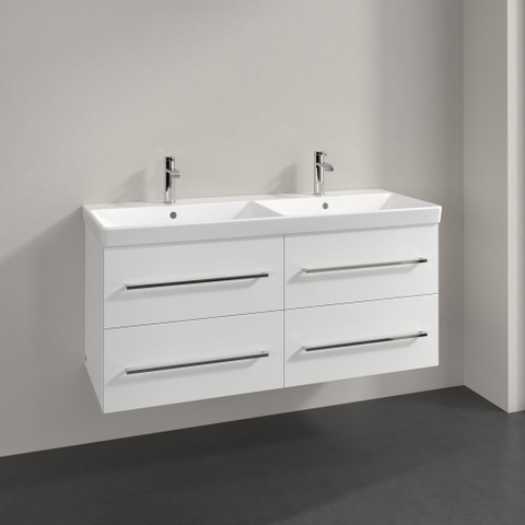 Villeroy & Boch Avento Meuble sous-lavabo 118x51.4x45.2cm 4 tiroirs crystal white SW209510