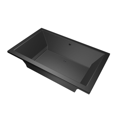 Xenz Society Baignoire duo - 190x120x53 - bonde Centrale - acrylique - ebony SW103472