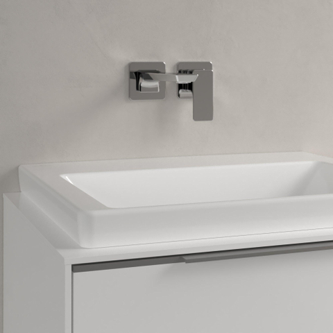 Villeroy & Boch Subway 3.0 Lavabo - 600 x 470 x 165 mm - blanc Alpin brillant (blanc) - sans trop-plein - bord poli SW701554