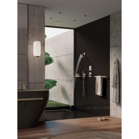 AXOR Citterio C douche de tête - 27x27cm - encastré au plafond - brushed nickel (inox) SW1152112