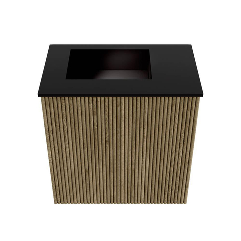 Mondiaz JOYA 40cm meuble de toilette - couleur Dusk - Vasque FAYE position Gauche 1 trou de robinet couleur Urban SW1421637