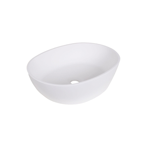 FugaFlow Eccelente Pietra Vasque - 45x32x12 cm - solid surface - blanc mat SW1587831