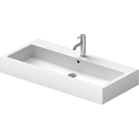 Duravit Vero Wastafel - met kraangat - met overloop - 100x47cm - wit 0305315
