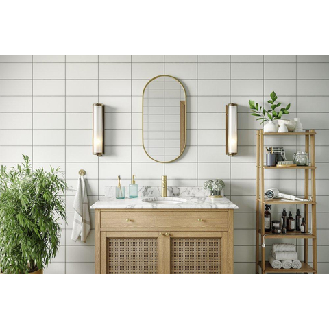 Haceka Deco spiegel – pilvorm – 40x80 cm – Goud geborsteld SW1102385