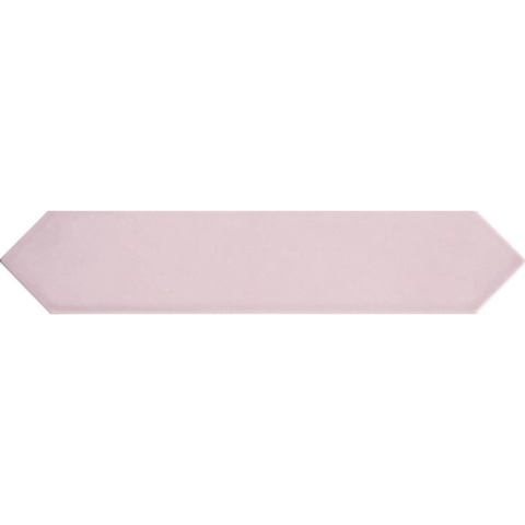 ÉCHANTILLON Terravito Ulvara carreau mural - 6.5x33.2cm - 8mm - Hexagone - Rose brillant SW736286