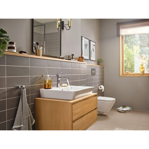 Hansgrohe Rebris e Eengreeps wastafelmengkraan - 110 - coolstart - met PopUp - trekwaste - hoogglans chroom SW796446