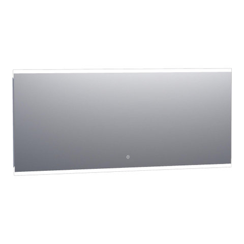 BRAUER Jasper miroir – 160 x 70 cm – LED directe en haut – à intensité variable, commande tactile – Aluminium SW278189
