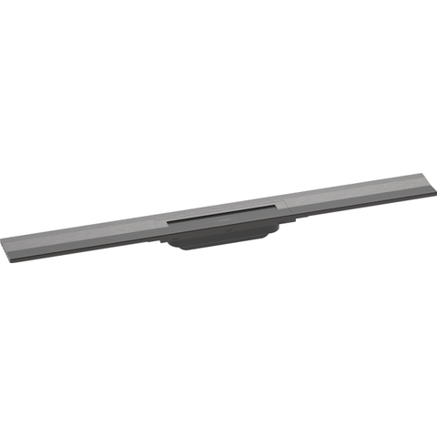 Hansgrohe RainDrain Flex Douchegoot - 80cm - inkortbaar - wandmontage - brushed black chrome SW1590359