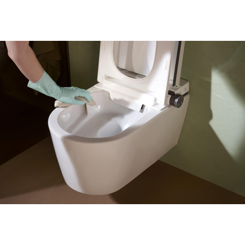 Hansgrohe LavaPura Element S WC lavant – séchage à air chaud & abattant automatique – blanc brillant SW1413638