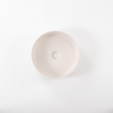 QeramiQ Arto Waskom - 35x35x11.5cm - geribbeld - rond - keramiek - linnen SW1471417