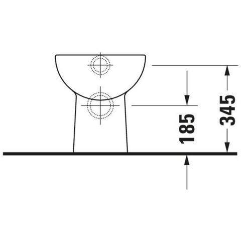Duravit D-code Closet staand - 480mm - diepspoel horizontale afv - wit 0315134