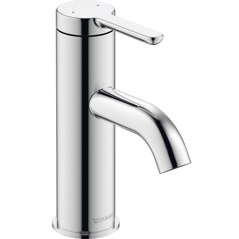 Duravit C.1 1 greeps wastafelmengkraan - 121x40x155mm - hoogglans chroom SW420701