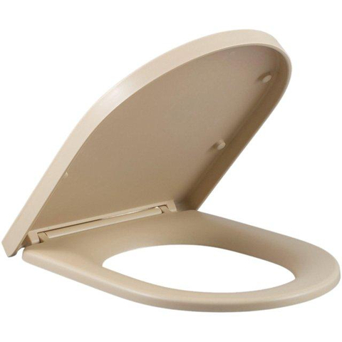 QeramiQ Dely Swirl Pack WC - 36,3x51,7cm - réservoir encastré Geberit UP720 Duofix Sigma - assise de 35 mm - plaque de déclenchement beige - boutons rectangulaires - beige SW1412306