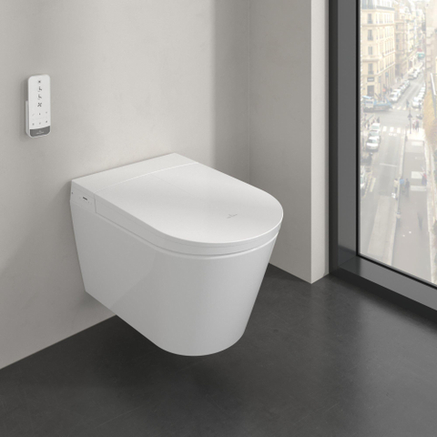 Villeroy & Boch Viclean douche wc - 60.9cm directflush ovaal - spoelrandloos - White Alpine (glans wit) SW1387014