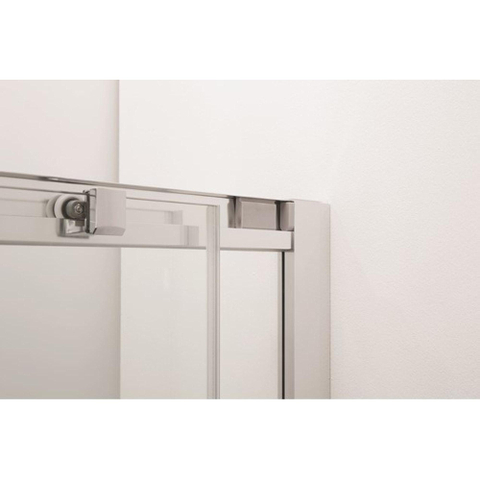 Crosswater Clear 6 Schuifdeur - 150x195cm - 8mm - helder veiligheidsglas - mat zwart profiel - mat zwart SW487131
