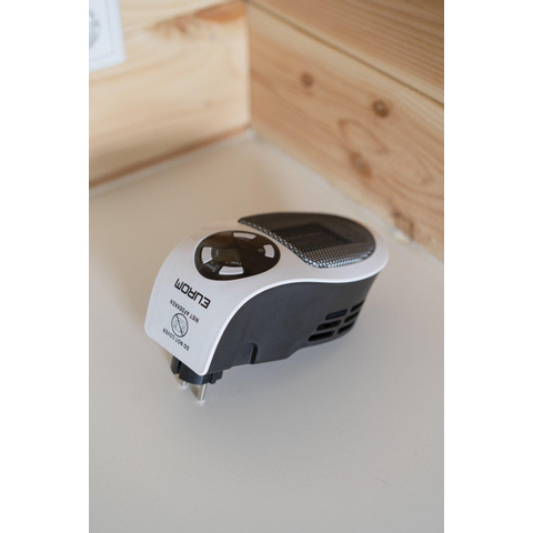 Eurom Plug in heater Radiateur céramique Prise murale 500 watts blanc noir SW486882