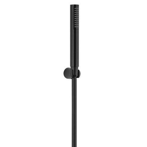 Plieger Napoli set de bain - 1 jet - avec support mural - flexible 150cm - noir mat SW358934