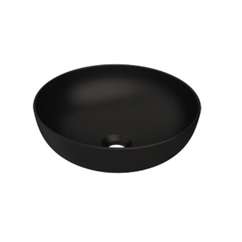 Plieger Round waskom - 38x38x13.6cm - mat zwart SW398300