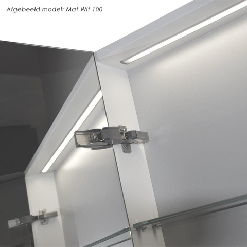 Saniclass Dual Spiegelkast - 60x70x15cm - 1 linksdraaiende spiegeldeur - MFC - legno viola OUTLETSTORE STORE39902