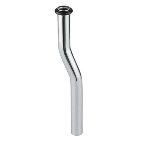 Grohe Urinoirspoelpijp - 20cm - met sprong 2cm - diameter 18mm - met O-ring - chroom 0730459