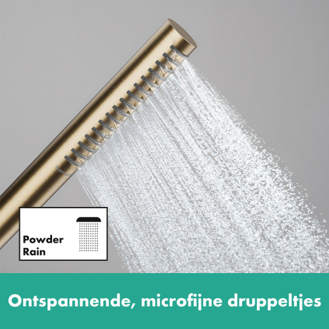 Hansgrohe Pulsify s Staaf - handdouche 100 - 1jet - ecosmart - geborsteld brons SW917953
