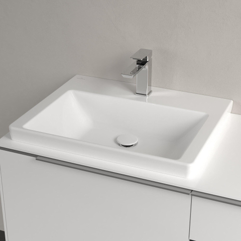 Villeroy & Boch Subway 3.0 lavabo - 60x47x16.5cm - 1 trou de robinet - blanc alpin brillant SW701124
