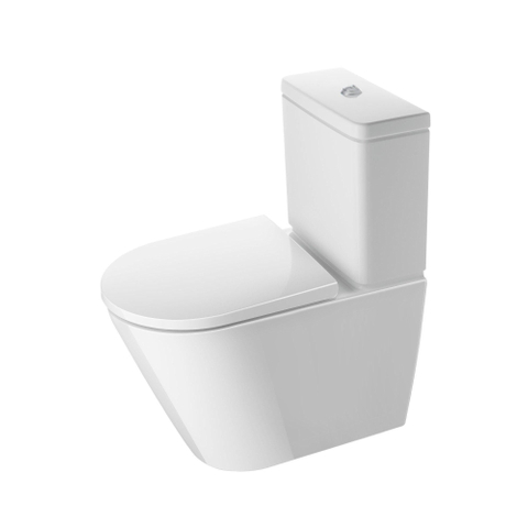 Duravit D-Neo staand toilet 37x65x40cm Wit Hoogglans SW640434