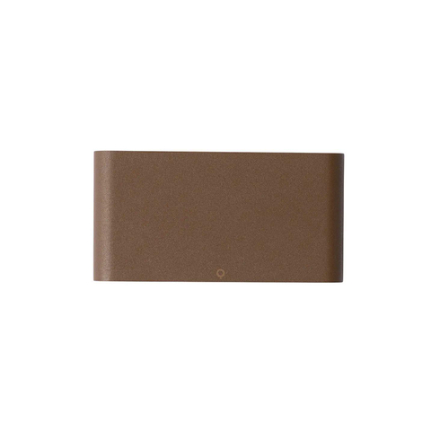 QAZQA Batt wandlamp - 17.5x9x3cm - incl. LED - IP65 - mat roestbruin (koper) SW1187248