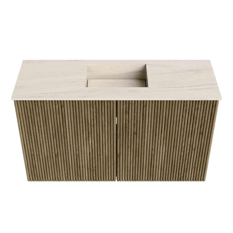 Mondiaz JOYA-DLUX 70cm meuble de salle de bains - couleur Dusk - Vasque FAYE position Milieu 1 trou de robinet couleur Meli. SW1425810