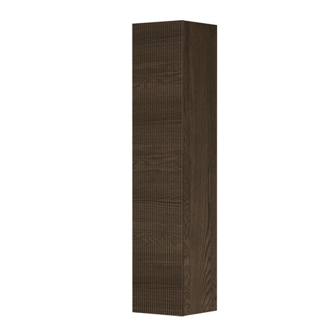 INK Armoire de salle de bains - 36x37x169cm - 1 porte - fraisage vertical - chêne massif - charcoal SW693479