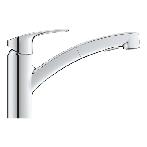 Grohe Eurosmart Keukenkraan - laag - uittrekbare uitloop - chroom SW536491