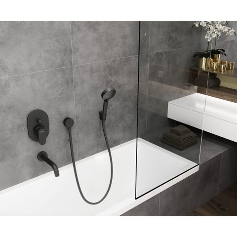 Hansgrohe Fixfit Muuraansluitbocht s - kunststof met terugslagklepMat - zwart SW793346