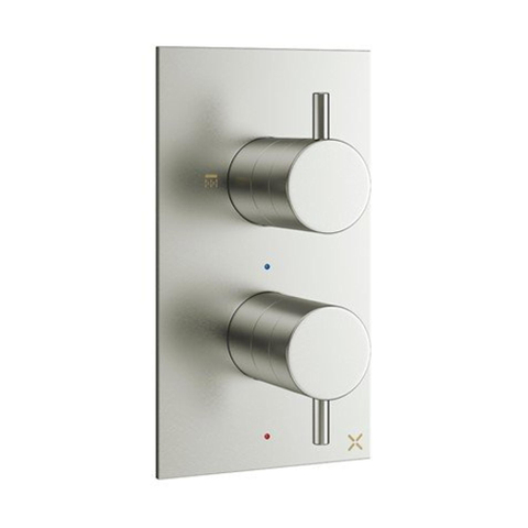 Crosswater MPRO Inbouwdoucheset - 30cm hoofddouche - wandarm - glijstangset - ronde handdouche - geborsteld RVS SW999826