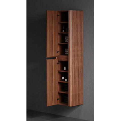 Royal Plaza Terra Edge Armoire haute - 40x35x170cm - nervuré - châtaignier (noyer) SW1449781