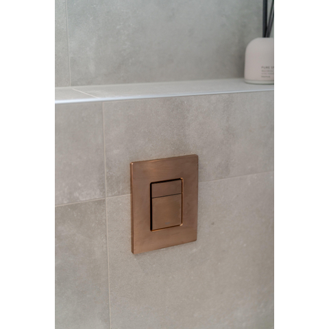 Grohe Skate Cosmopolitan Bedieningsplaat - dualflush - horizontaal/verticaal - kunststof - brushed warm sunset (koper) SW107594