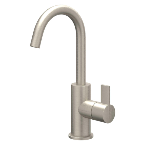 IVY Pact Mitigeur de lavabo - montage sur plage - bec orientable - coldstart - nickel brossé PVD SW1030828