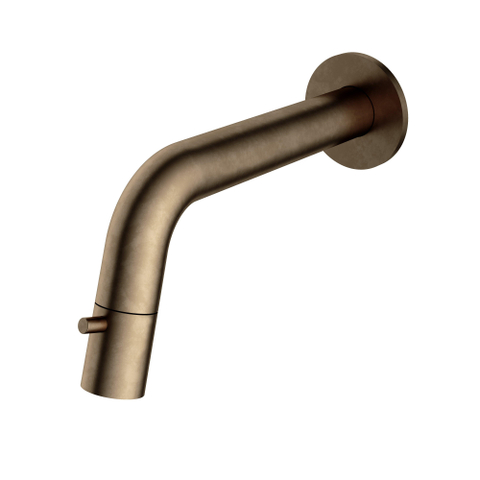 Hotbath Cobber Fonteinkraan - inbouw - uitloop - 18.6cm - inkortbaar - verweerd messing verouderd goud SW74500