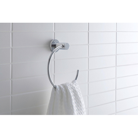 Duravit D-code Handdoekring - hoogglans chroom 0315316