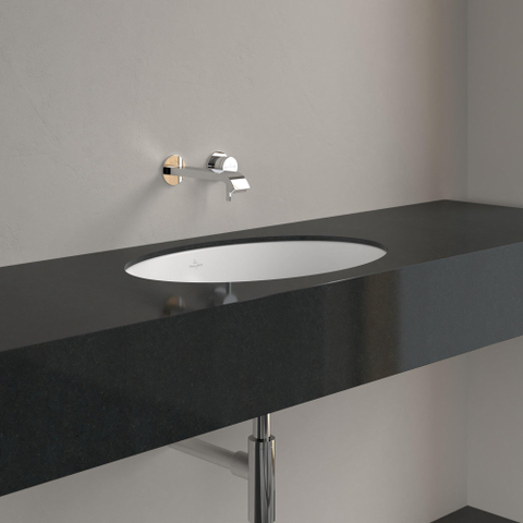 Villeroy & boch Loop & friends onderbouwwastafel 60x38cm zonder kraangat met overloop Ceramic+ wit SW971863