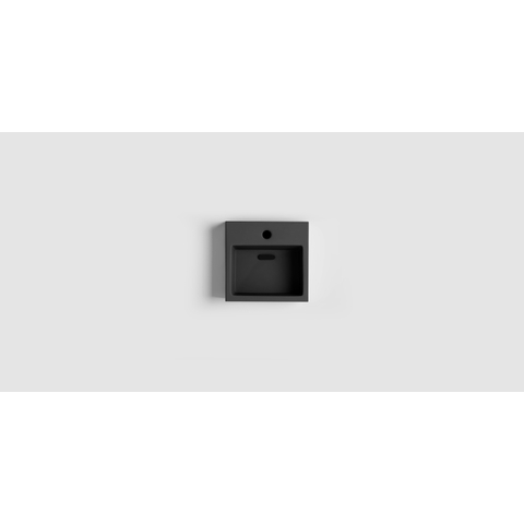 Clou Flush 1 fontein 28x27cm kraangat Keramiek Zwart mat SW9356